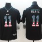Carson Wentz #11 Philadelphia Eagles Limited Player Jersey Men's Black National Flag Size XL
