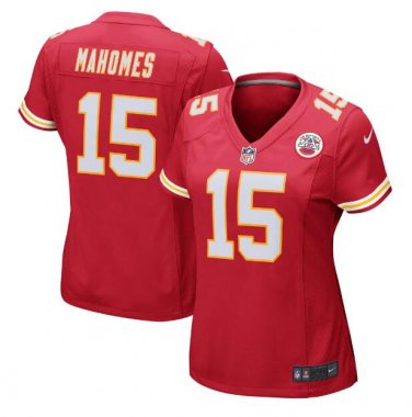 Patrick Mahomes #15 Kansas City Chiefs Game Player Jersey Women's Red Size S