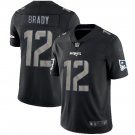 Tom Brady #12 New England Patriots Limited Player Jersey Men's Black Hyphenation Size XXL