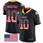 Jimmy Garoppolo #10 San Francisco 49ers Limited Player Jersey Men's Black National Flag Size XXXL