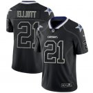 Ezekiel Elliott #21 Dallas Cowboys Limited Player Jersey Men's Black Shadow Size L