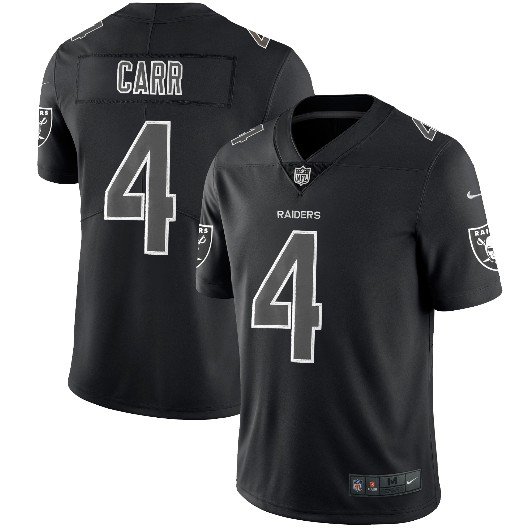 Derek Carr #4 Oakland Raiders Limited Player Jersey Men's Black ...