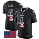 Derek Carr #4 Oakland Raiders Limited Player Jersey Men's Black National Flag Size XL