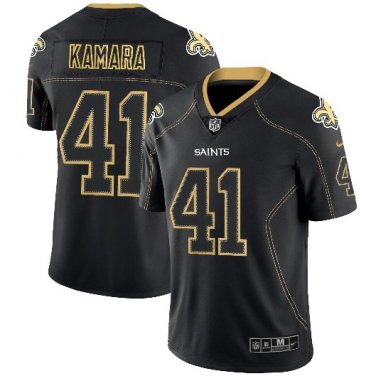 Alvin Kamara #41 New Orleans Saints Rush Limited Player Jersey Men's Black Shadow Size M