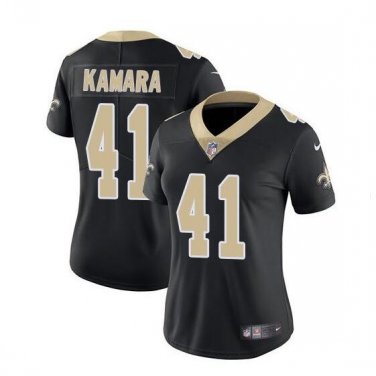 Alvin Kamara #41 New Orleans Saints Limited Player Jersey Women's Black Size XXL