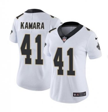 Alvin Kamara #41 New Orleans Saints Limited Player Jersey Women's White Size XXL