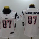 Rob Gronkowski #87 New England Patriots Limited Player Jersey Women's White Size XL