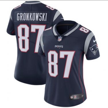 Rob Gronkowski #87 New England Patriots Limited Player Jersey Women's Navy Size XL