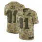 Fletcher Cox #91 Philadelphia Eagles Salute to Service Limited Jersey Men's Camo Size XL