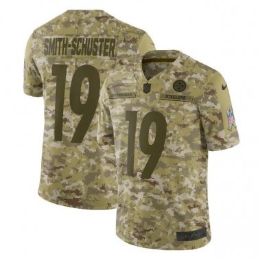 JuJu Smith-Schuster #19 Pittsburgh Steelers Salute to Service Limited Jersey Men's Camo Size M