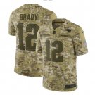 Tom Brady #12 New England Patriots Salute to Service Limited Jersey Men's Camo Size S