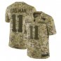 Julian Edelman #11 New England Patriots Salute to Service Limited Jersey Men's Camo Size XXXL