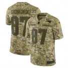 Rob Gronkowski #87 New England Patriots Salute to Service Limited Jersey Men's Camo Size XXL