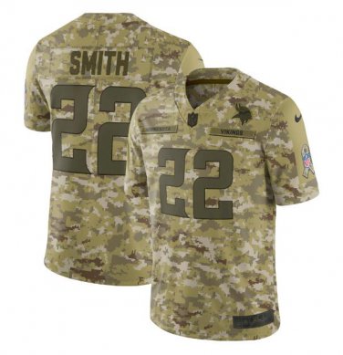 Harrison Smith #22 Minnesota Vikings Salute to Service Limited Jersey Men's Camo Size L