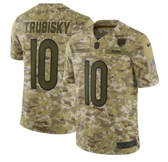 Mitchell Trubisky #10 Chicago Bears Salute to Service Limited Jersey ...