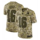 Jared Goff #16 Los Angeles Rams Salute to Service Limited Jersey Men's Camo Size XXL