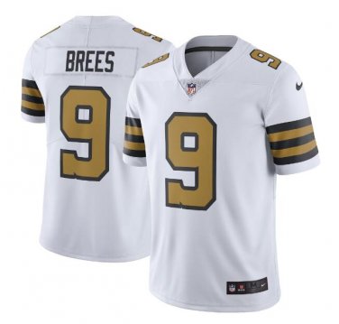 Drew Brees #9 New Orleans Saints Color Rush Limited Player Jersey Men's White Size XXL