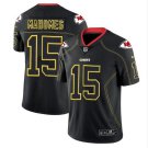 Patrick Mahomes #15 Kansas City Chiefs Limited Jersey Men's Black Lights Out Size XL