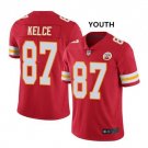 Travis Kelce #87 Kansas City Chiefs Limited Player Jersey Youth Red Size S