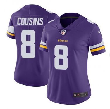 Kirk Cousins #8 Minnesota Vikings Limited Player Jersey Women's Purple Size L