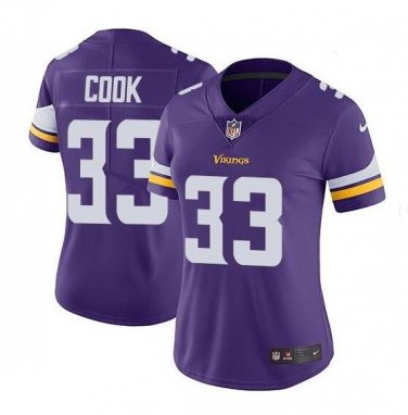 Dalvin Cook #33 Minnesota Vikings Limited Player Jersey Women's Purple Size L