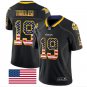 Adam Thielen #19 Minnesota Vikings Limited Player Jersey Men's Black USA Flag Size XL