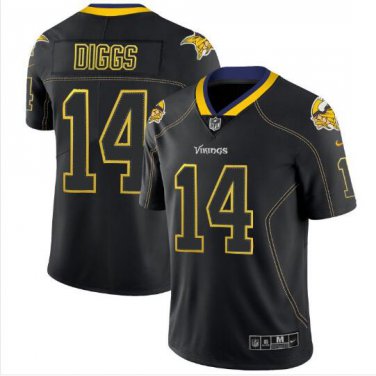 Stefon Diggs #14 Minnesota Vikings Limited Player Jersey Men's Black Shadow Size S