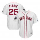 Steve Pearce #25 Boston Red Sox 2018 World Series Cool Base Player Men's Jersey White Size XXXL