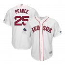Steve Pearce #25 Boston Red Sox 2018 Postseason Cool Base Player Men's Jersey White Size XXXL