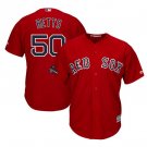 Mookie Betts #50 Boston Red Sox 2018 World Series Champions Player Men's Jersey Scarlet Size XXXL