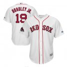 Jackie Bradley Jr. #19 Boston Red Sox 2018 World Series Champions Player Men's Jersey White Size L