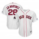 J.D. Martinez #28 Boston Red Sox 2018 World Series Champions Player Men's Jersey White Size M