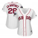 J.D. Martinez #28 Boston Red Sox 2018 World Series Champions Player Women's Jersey White Size M