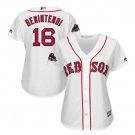 Andrew Benintendi #16 Boston Red Sox 2018 World Series Champions Women's Jersey White Size XXL