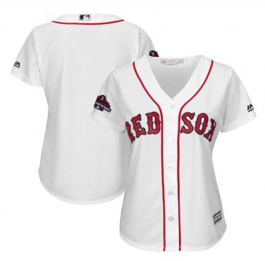 Boston Red Sox 2018 World Series Champions Player Women's Jersey White Size L