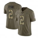 Matt Ryan #2 Atlanta Falcons Salute to Service Limited Player Jersey Men's Olive /camo