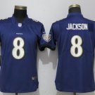 Lamar Jackson #8 Baltimore Ravens Limited Player Jersey Women's Purple Size M