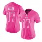 Josh Allen #17 Buffalo Bills Limited Player Jersey Women's Pink Size XL