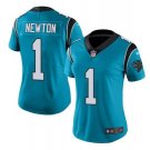 Cam Newton #1 Carolina Panthers Limited Player Jersey Women's Blue Size XL