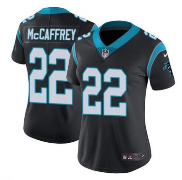Christian McCaffrey #22 Carolina Panthers Limited Player Jersey Women's Black Size XXL