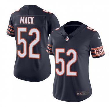 Khalil Mack #52 Chicago Bears Limited Player Jersey Women's Navy Size XL