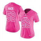 Khalil Mack #52 Chicago Bears Limited Player Jersey Women's Pink Size XL