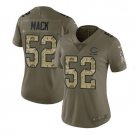 Khalil Mack #52 Chicago Bears Salute to Service Limited Player Jersey Women's Olive Size S