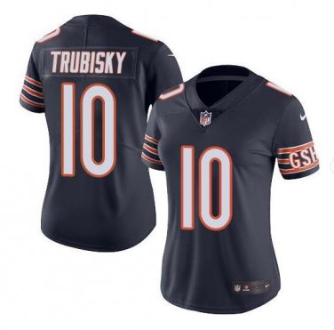 Mitchell Trubisky #10 Chicago Bears Limited Player Jersey Women's Navy Size S