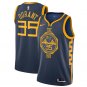 Kevin Durant #35 Golden State Warriors 2018/19 Swingman Men's Jersey City Edition Navy Size L