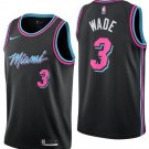 Dwyane Wade #3 Miami Heat 2018/19 Swingman Men's Jersey City Edition Black Size XL