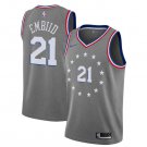Joel Embiid #21 Philadelphia 76ers 2018/19 Swingman Men's Jersey City Edition Gray Size S