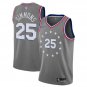 Ben Simmons #25 Philadelphia 76ers 2018/19 Swingman Men's Jersey City Edition Gray Size L