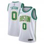 Jayson Tatum #0 Boston Celtics 2018/19 Swingman Men's Jersey City Edition White Size M
