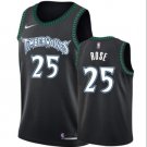 Derrick Rose #25 Minnesota Timberwolves Swingman Men's Jersey Association Edition Black Size L
